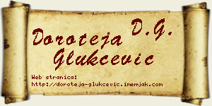 Doroteja Glukčević vizit kartica